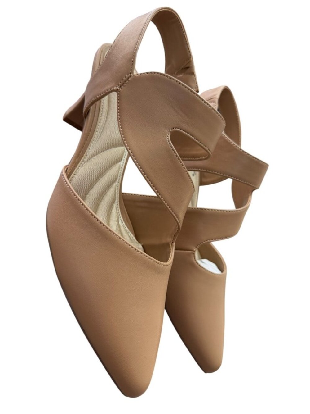 Easy Street Tan Pointed Toe Heels Women's SZ 9.5W